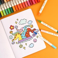 72 Colors Acrylic Paint Markers, Soft Brush Tip Acrylic Markers