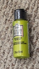 ONE (1) BOTTLE COLOR SHIFT ACRYLIC PAINT – GREEN CHANGES TO GOLD – 2FL.OZ./59ml