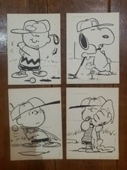 4 Snoopy Peanuts Charlie Brown Paint By Number USA Vintage 4 Designs SEE DETAILS