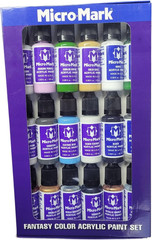 Fantasy 18-Piece Acrylic Paint Set – High-Pigment Fantasy Colors for Models, Min