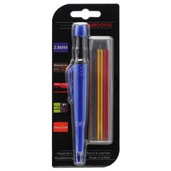 2.8mm Mechanical Carpenter Pencil Deep Hole Marker Woodworking Tool w/ Refills