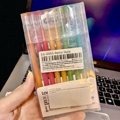 The Coloring Set: Pack of 9 L. Morandi Gel Pens & 24 Pg Animal Coloring Book
