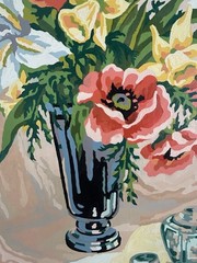 Floral Still Life Vase Framed Wall Art Painting