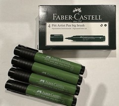 Faber-Castell Pitt Big Brush Artist Pens-[PACK OF 4] Chromium Green Opaque 174