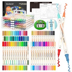 Acrylic Paint Pens 120 Colours Dual Tip 1-5mm Flexible Brush Tips – For Rock
