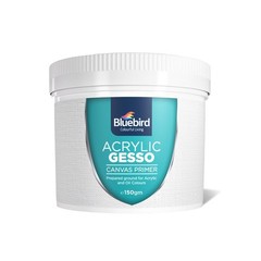 BLUEBIRD Heavy Gesso Primer for Acrylic 5.3 Ounce (Pack of 1), White