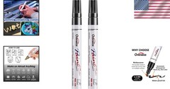 2-Pack Black Permanent Paint Pens – Quick Dry, Waterproof, Oil-Based Markers