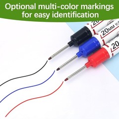 Long Head Deep Hole Marker Pens, 15pcs Long Nib Marker 20mm Quick Dry Waterpr…