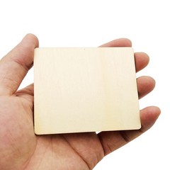 20 Pcs Unfinished Wood Pieces, 3 x 3 Inch Blank Natural Slices 3 x 3 inch