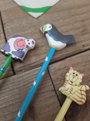 Farm Animal Pencils Kids Colourful Stationery Set School Writing Gift UK