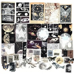 100 PCS Vintage Ephemera Pack Journaling Scrapbooking Supplies Scrapbook Stic…