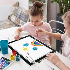 A4 LED Copy Board Tracing Light Box, Adjustable Brightness Artcraft LED Trace…