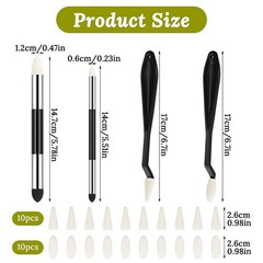 24pcs Blending Sponge for Drawing Artist Blending Stump and Sponge Pen,