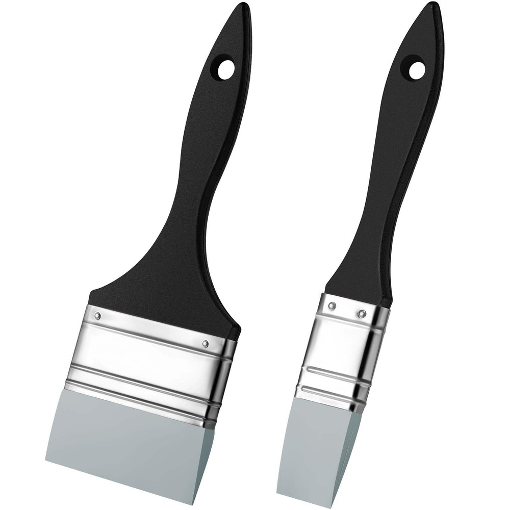 Outus 2 Pieces Silicone Painting Brush Color Shapers 1 Inch, 2 Black