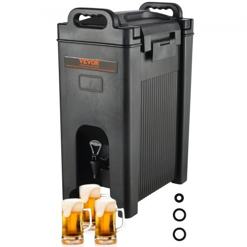Insulated Beverage Dispenser, 5 Gallon, Food-grade LDPE Hot and Cold Beverag…