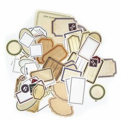 Koolemon 300pcs Scrapbooking Paper,Vintage Label Aesthetic 300, White