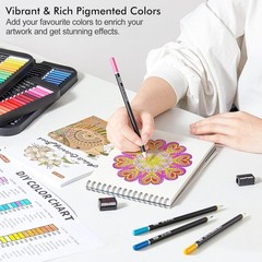 Complete 80-Color Soft Core Pencil Set with DIY Chart – Ideal for Artists & Kids
