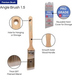 Paint Brushes – 4 Pack Variety Angle Paint Brushes