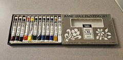 Vintage Liquitex Artist Oil Color Set #4812 Binney & Smith 1980 NOS Soft Tubes