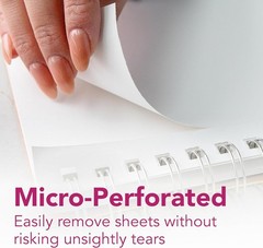 Strathmore 300 Series Mixed Media Paper Pad, Side Wire Bound, 12L x 9W, white