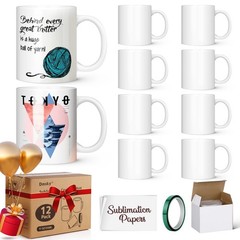Sublimation Coffee Mugs Tazas Para Sublimar 11 oz Blank Bulk Coffee Mug White