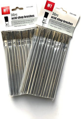 Horsehair Bristle Acid Shop Brushes, 1/2-Inch (2 Packs of 36)