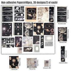 100 PCS Vintage Ephemera Pack Journaling Scrapbooking Supplies Scrapbook Stic…