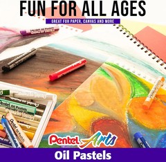Rich Colors Oil Pastel Set – 50 Acid-Free Pastels for Long-Lasting Drawings