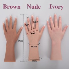 Realistic Silicone Female Hand Life Size Female Model Hand for Showing Jewelr…