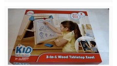 kid connection 3 in 1 wood table easel