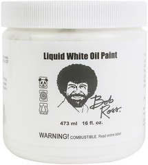 Bob Ross Liquid White Oil Paint 16 Fluid Ounce/473 mL, Pack Of 1