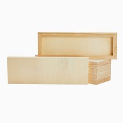 6 Pack Unfinished Wood Canvas Boards for Crafts, Wooden Panels for Painting (4 x