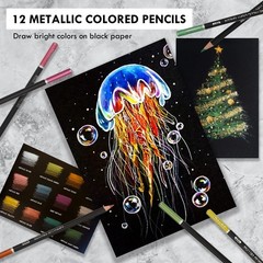 180 Colored Pencils Set – Soft Core, Oil-Based, Vibrant Colors for Drawing, Sket