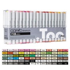 Genuine COPIC Sketch 72 C Colors Set Art Pens Markers – C SET – Ship by FedEX