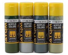 Ammo By Mig Atom RAF WWII Late Colors Airbrush Acrylic Paint Set [ABJATOM-20905]