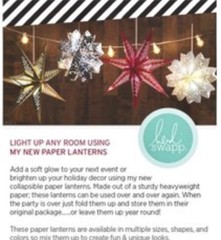 American Crafts GOLD STAR Paper LANTERN 340580 Heidi Swapp SEVEN POINT 17” New