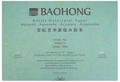 BAOHONG Artists’ Grade Watercolor Painting Paper,100%Cotton Cold Press,20 Sheet