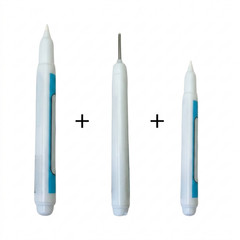 3Pcs White Paint Markers Permanent Waterproof Quick Dry Bold Pens Multi Surface