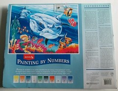 Reeves Painting by Numbers UNDERWATER DOLPHINS Kit PL36 11.5″ x 15.5″ Sealed
