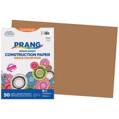 Prang Medium Weight Light Brown Construction Paper 50 Count for Crafts School…
