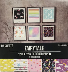 Colorbok 12 X 12 FAIRYTALE PAPER 100 Total SHEETS in 2 PADS ONE PRICE SCRAPBOOK