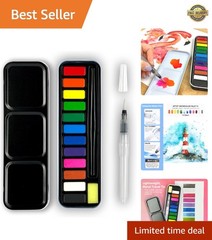 Travel Watercolor Kit, Watercolor Paint Set for Kids & Adults, Travel Palette…