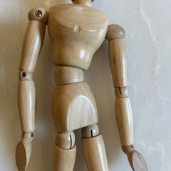 Wooden Artist’s 11 1/2” Model with Articulated Joints
