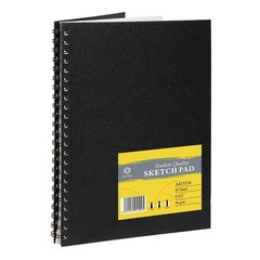 CONDA Hardcover 9″x12″ Spiral Sketch Sketchbook Pad for Drawing Painting 1-Pack