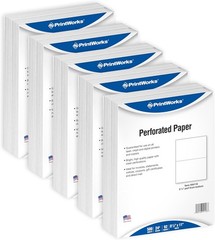 Professional Half Sheet Perforated Paper 8.5” x 11” – Perfect For W-2, 1099, …