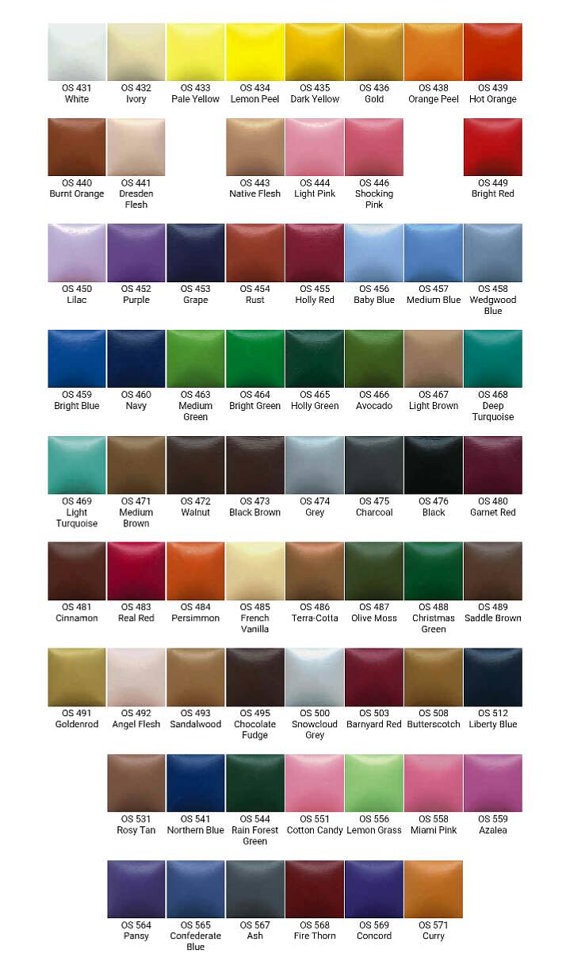 Acrylic Paint Duncan OS No Fire Ceramic Canvas Hobby Craft Paint Assorted Colors