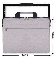 Rechargeable A4 LED Light Pad with Padded Rechargeable-A4 Black+Padded case