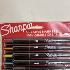 Creative Markers, Water-Based Acrylic, Brush Tip, Assorted Colors, 12