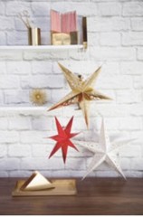 American Crafts GOLD STAR Paper LANTERN 340580 Heidi Swapp SEVEN POINT 17” New