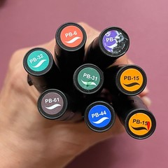 Lot of 19 Prismacolor Premier Art Markers Brush/Fine & Chisel/Fine